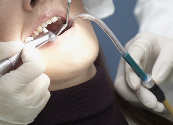 dental patient receiving fillings