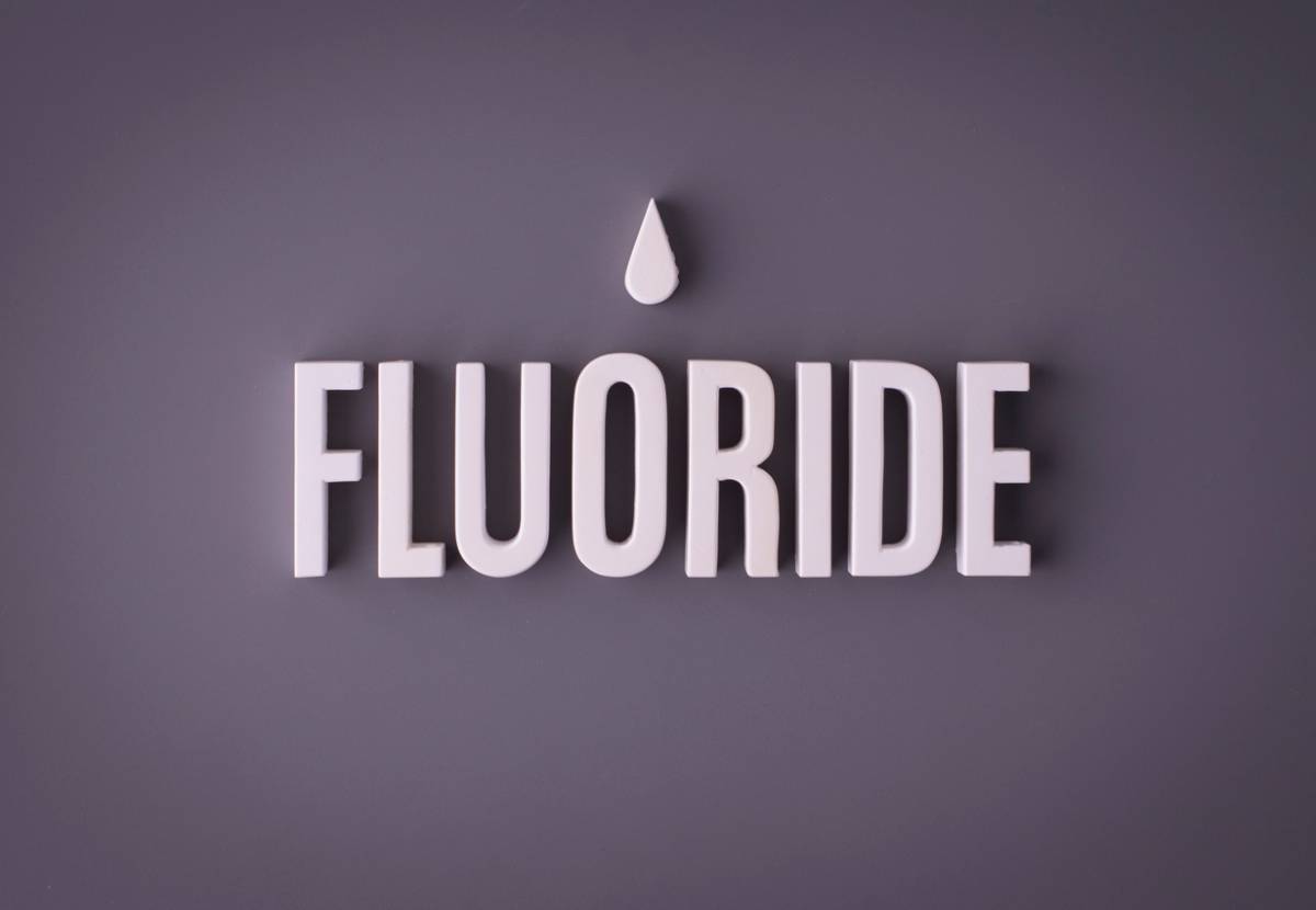 Concept image showing fluoride treatment word